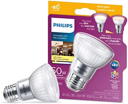 7W PAR20 Medium Base Soft White Warm Glow Dimmable LED Light Bulb