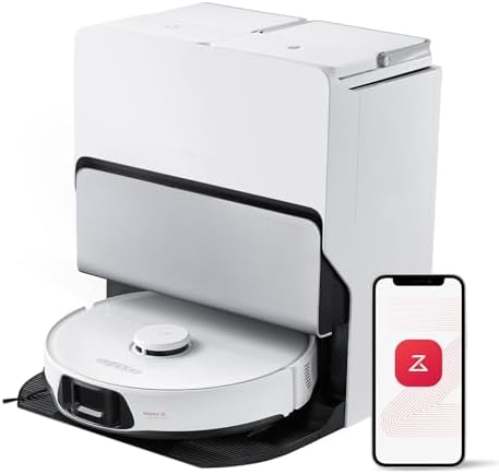 roborock S8 Max Ultra Robot Vacuum and Mop, All-in-One Dock, PreciSense LiDAR Navigation, Smart Dirt Detection, Self-Emptying, 8000Pa Suction for Various Floors, 20mm Auto Lifting for Carpet, White