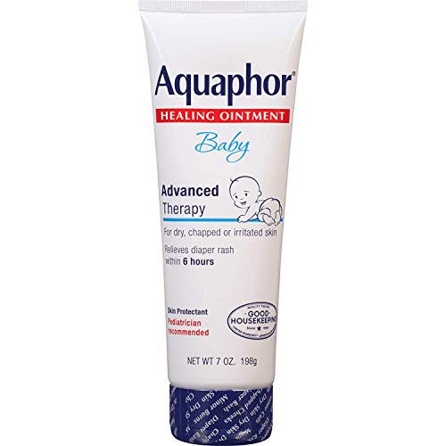 Aquaphor Baby Healing Ointment, Diaper Rash and Dry Skin Protectant, 7 Oz (4 Pack)