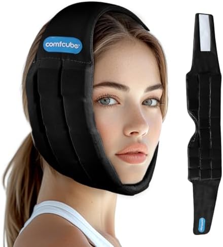 Face Ice Pack for Wisdom Teeth, 2 Hours Long Lasting Cold Therapy Flexible Cold Pack Head Wrap for Wisdom Teeth Surgery, TMJ, Chin, Oral Pain, Facial Surgery, Jaw Pain, Tonsillectomy
