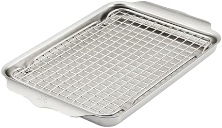 Hestan Provisions OvenBond – 9" x 12.5" Tri-ply Quarter Sheet Pan with Stainless Steel Rack