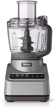 Ninja Professional Plus Food Processor 850-Watts With Auto-iQ Preset Programs Chop Puree Dough Slice Shred With a 9-Cup Capacity and a Silver Stainless Finish (BN600C) - Canadian Version
