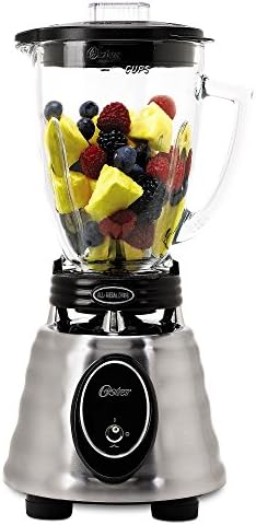 Oster® Classic Series Heritage Blender with 6-Cup Glass Jar, Stainless Steel