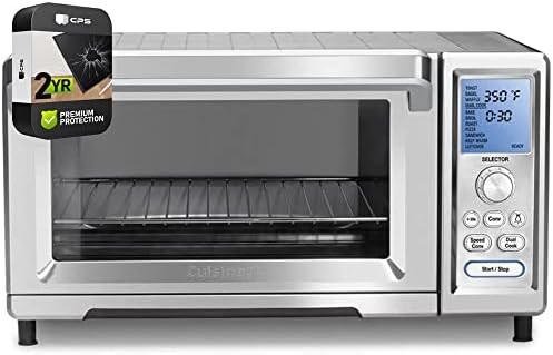 Cuisinart TOB-260N1 Chef's Convection Toaster Oven Stainless Steel Bundle with 2 YR CPS Enhanced Protection Pack
