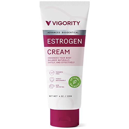 Vigority Estrogen Cream For Women, Natural Bioidentical Estrogen Cream, Hot Flashes Menopause Relief, Estrogen Cream With Wild Yam, Menstrual Cycle & Body Balance Support, Menopause SupportGET 20% OFF STOREWIDE!