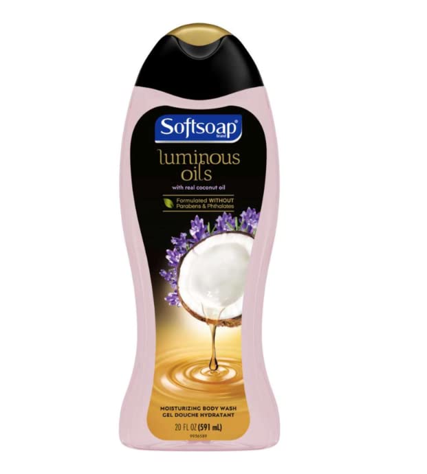 Colgate SO Softsoap Luminous Oils Coconut Oil & Lavender Body Wash-15 Fl Oz, 15 Oz