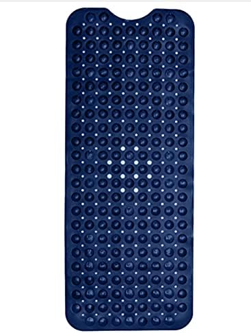 ENKOSI Bath Mat - Large Non Slip Bathtub & Shower Mat - Extra Long 40 x 16 Inch Bathroom Mats for Tub Nonslip Anti Slip Bathmats (40x16 Navy 1-Pack)