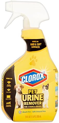 Clorox Pet Urine Remover for Stains and Odors, Spray Bottle, 24-Ounces
