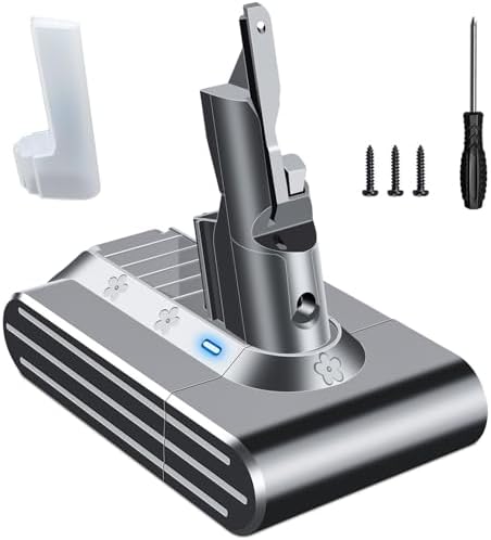 Upgraded 6000mAh V7 Batteries Replacement for Dyson V7 Battery Replacement 21.6V 6 Cell Fit SV11 V7 Motorhead Animal Trigger Car+Boat Vacuum(Not Fit Latest Version V7 Advanced SV37)(NOT Fit V6 V8)