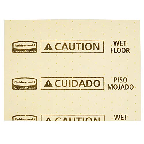 Rubbermaid Commercial Products, Over the Spill Pad Refill, Absorbent Mat Pads, Yellow, Medium, Fast at Absorbing Water/Oil/Beverages, For Residential/Commercial/Restaurant/Office/Facility Use