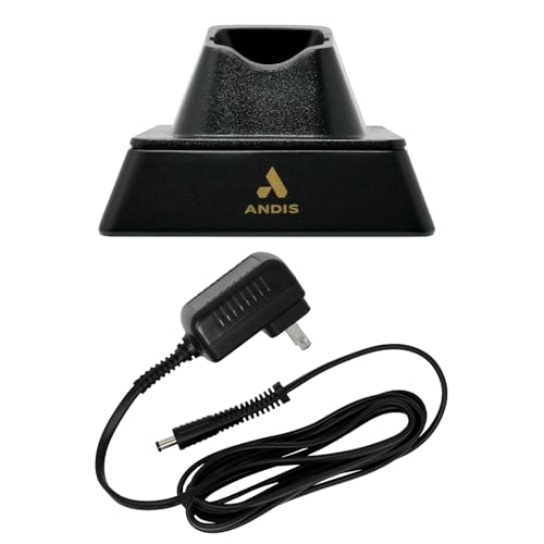 Andis 561222 GTX-EXO Replacement Charging Stand and Charging Cord Adapter, Black
