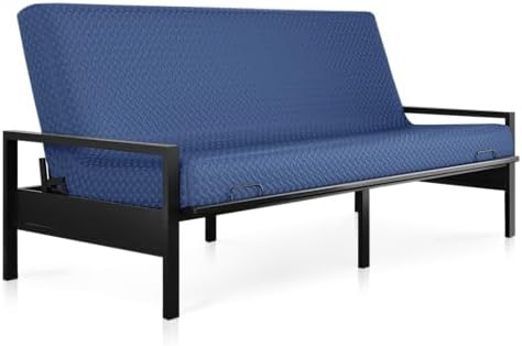 Milliard Memory Foam Futon Mattress – Full Size (Frame Not Included) (Navy)