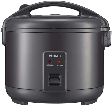 Tiger JNP-S15U-KY 8 Cup Capacity White Rice Cooker with Non-Stick Inner Pot, Retractable Power Cord, and Keep Warm up to 12 hours (Obsidian Black)