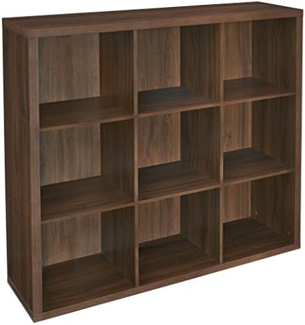 ClosetMaid 6110 9-Cube Storage Organizer, Dark Chestnut