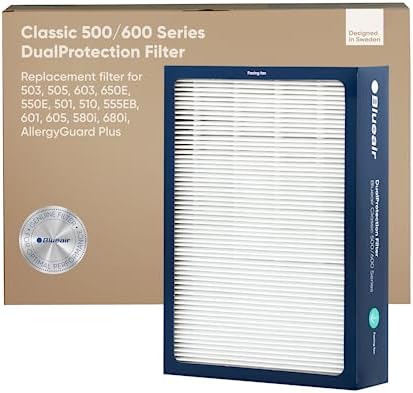 BLUEAIR Classic 500/600 Series Genuine Dual Protection Replacement Filter; fits Classic 580i, 680i, 501, 503, 505, 510, 550E, 555EB, 601, 605