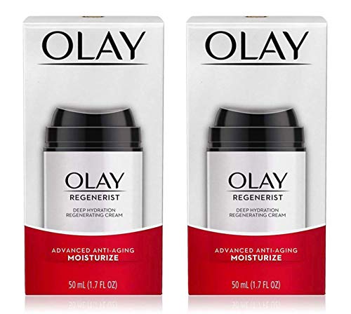 (PACK of 2) OLAY Regenerist DEEP HYDRATION REGENERATING Cream, Advanced Anti-Aging Moisturizer 1.7 Fl Oz (50 ml) EACH