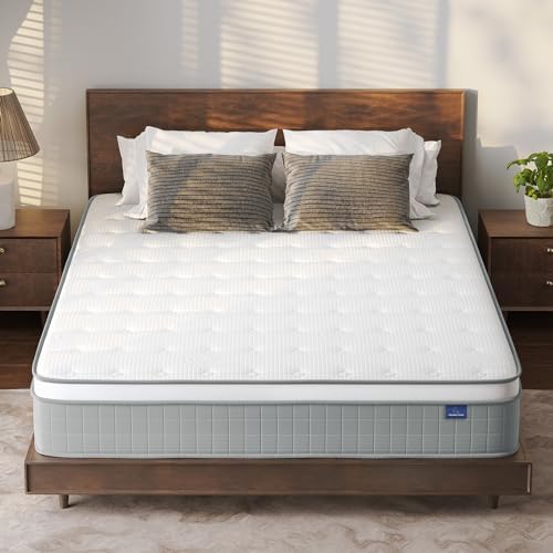 Vesgantti Twin XL Mattress, 10 Inch Hybrid XL Twin Mattress in a Box, Pressure Relief Extra Long Twin Mattresses with Breathable Memory Foam & Individual Pocket Spring, Medium Firm Plush