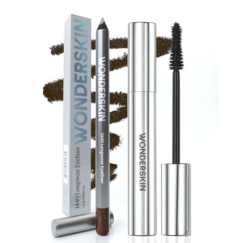 Wonderskin 1440 Longwear Eyeliner (Gold Mocha) with Wonderskin Black Mascara