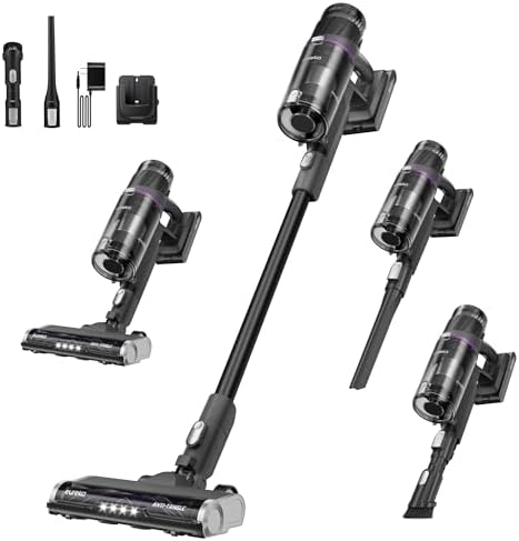 Eureka Cordless Stick Vacuum Cleaner ReactiSense 440, 60-Min Runtime, Anti-Tangle Brushroll, Intelligent Sensing Technology, Ideal for Pet Hair, HardFloors & Carpets