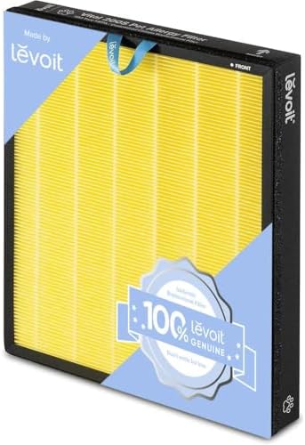 LEVOIT Genuine Vital 200S-P Air Purifier Pet Allergy Replacement Filter, Supports HEPA Sleep Mode, High-Efficiency Activated Carbon for Removal of Allergens, Pollen, Vital 200S-RF-PA, 1 Pack, Yellow