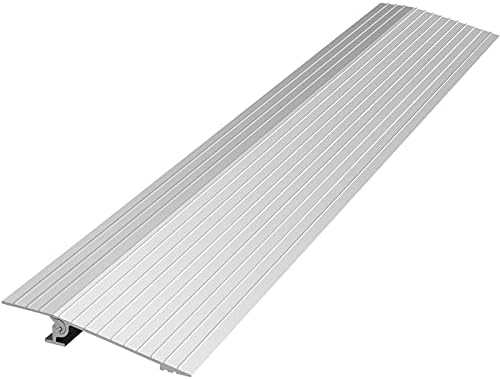 VEVOR Door Threshold Ramp, 1" Rise Door Ramp Aluminum Threshold Ramp for Doorways Rated 802 lbs Load Capacity, Adjustable Entry Ramp for Wheelchairs, Scooters, and Power Chairs