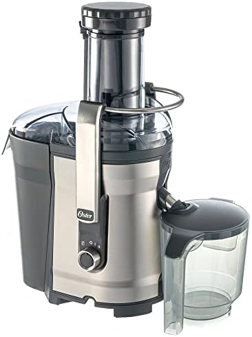 Oster Easy-to-Clean Professional Juicer, Stainless Steel Juice Extractor, Auto-Clean Technology, XL Capacity, Gray