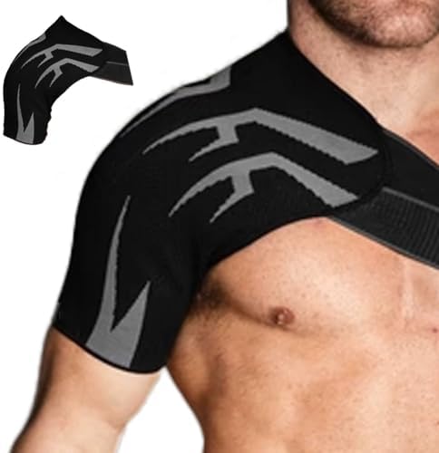 Anaconda Shoulder Brace for Men, Adjustable Compression Support Sleeve, Rotator Cuff Shoulder Brace, Compression Support Pain Relief, Arm Sling Injury and Torn Rotator Cuff for Left or Right Arm(XX-La