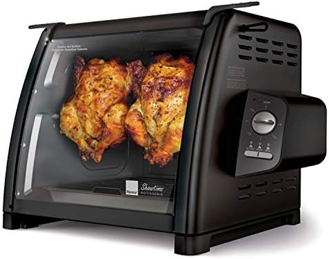 Ronco ST5500SBLK Series Rotisserie Oven, Countertop Rotisserie Oven, 3 Cooking Functions: Rotisserie, Sear and No Heat Rotation, 12-Pound Capacity, Black