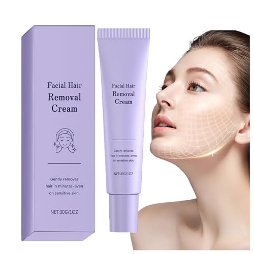 2025 Medicpure Facial Hair Removal Cream, Hydrateology Facial Hair Removal - 100% No Risk of Cuts, for Face and Body, Safe for Sensitive Skin