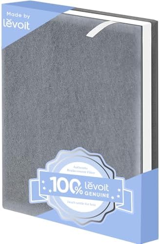 LEVOIT Vital 100 Replacement Filter, Genuine Air Purifier Filter, High-Efficiency Activated Carbon for Removal of Smoke, Odor, Allergens, Pollen,Vital 100-RF, White, 1 Pack