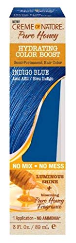 Creme Of Nature Pure Honey Color Boost Indigo Blue 3 Ounce (89ml) (Pack of 2)