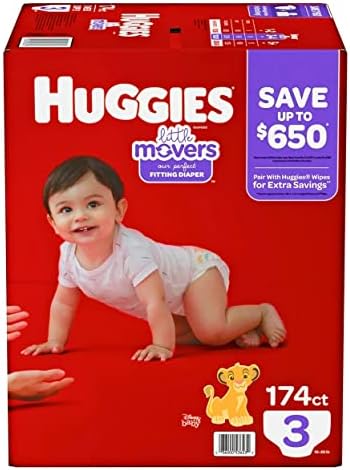 Huggies Little Movers Diapers Size 3-174 ct