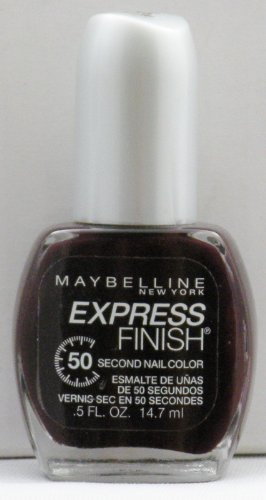 Maybelline New York Express Finish 50 Second Nail Color, Plum Intense 210, 0.5 Fluid Ounce