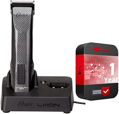 Oster Professional 76550-100 Octane Cordless Clipper + 1 Year Extended Warranty, Unisex Adult