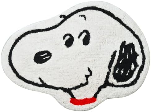 Franco Collectibles Peanuts Snoopy 100% Cotton Non Slip Plush Bathroom Mat Rug (Officially Licensed Product)