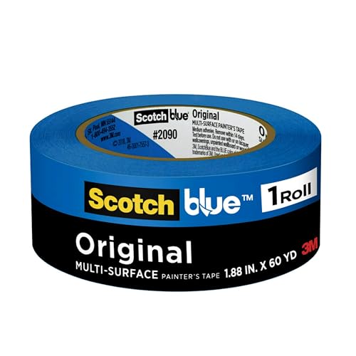 ScotchBlue Original Painter's Tape 2090-48NCC – 1.88 in x 60 yd, Multi-Surface, Medium Adhesive, UV and Sunlight Resistant, Clean Removal After 14 Days