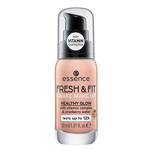 essence | Fresh & Fit Awake Make Up Foundation with Vitamin Complex & Cranberry Water | Fresh Sun Beige