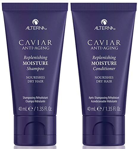 Alterna Haircare CAVIAR Anti-Aging Replenishing Moisture Shampoo and Conditioner Set, 16.5 Fl Oz | Protects, Restores and Hydrates | Sulfate Free