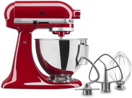 Kitchen Aid Tilt-Head Stand Mixer 4.5 Quart KSM85PBER, Empire Red