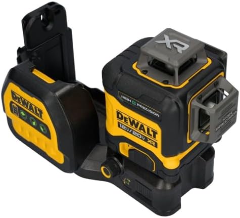 DEWALT 12V/20V MAX XR Line Laser, High Precision 3 X 360, Green, Battery and Charger Included (DCLE34033D1)