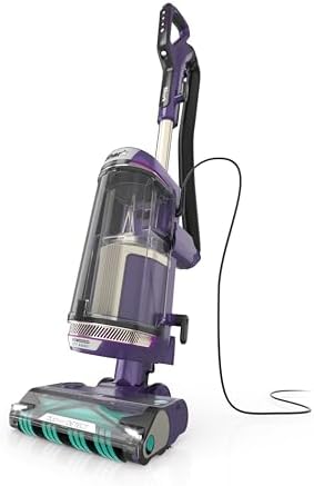 SHARK POWERDETECT Upright Vacuum Cleaner with DuoClean Technology, Odor Neutralizer Technology, Powered Lift-Away, Self Cleaning Brushroll, Anti-Allergen Complete Seal (Renewed) (Eggplant)