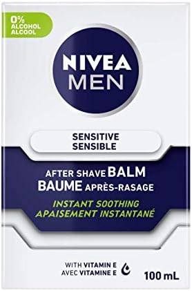 NIVEA FOR MEN Sensitive Post Shave Balm 3.30 oz (Pack of 2)