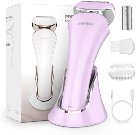 Electric Shaver for Women Rechargeable Wet Dry Electric Razor for Women, Waterproof Lady Shaver for Legs Arm Underarm Bikini Public Body Razor with One Extra Foil Blade