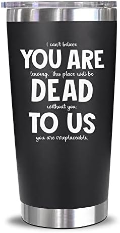 NewEleven 20 Oz Tumbler - Farewell Gift for Coworker, BPA-Free Stainless Steel Drinking Cup, Double Wall Vacuum Insulation, Going Away Gift for Men Women, Good Luck Gifts