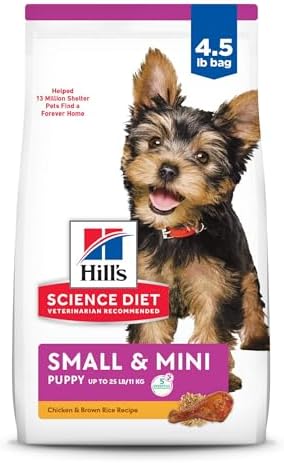 Hill's Science Diet Small & Mini Chicken Meal & Brown Rice Recipe Dry Dog Food 4.5 lbs.