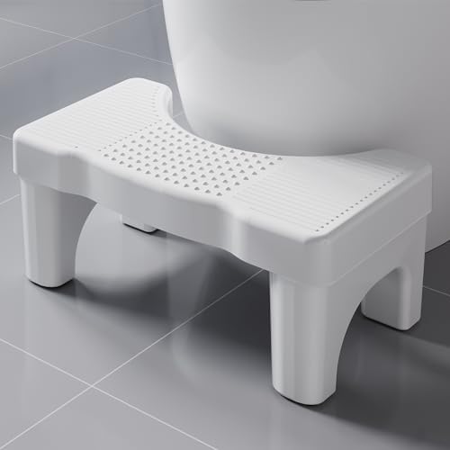 Toilet Stool, Poop Step Stool for Bathroom, Toilet Foot Pooping Stool for Adults, Portable Travel Squat Bench for Feet, Banco para Baño Toilet Leg Raiser