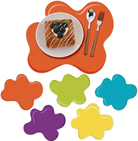 Buryeah Set of 50 Little Artist Party Placemats - Disposable Paint Splatter Place Mats, 12.8'' x 11'' Colored Table Placemats for Toddlers, Kids, Students, Classroom, Birthday Party