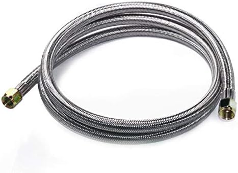 DOZYANT 6 Feet Propane Hose Extension with 3/8" Female Flare on Both Ends, Stainless Braided Propane Gas Line Pipe for RV, BBQ Grill, Propane Tank, Heater and More