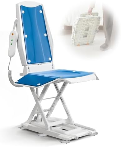 Upgrade Electric Chair Lift with Wheels, Get Up from Floor, Portable Lift Assist Devices for Elderly, Includes 2 Types Suction Cups, Support Up to 300 LBS, No Assembly, AX10