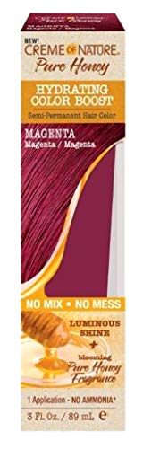 Creme Of Nature Pure Honey Color Boost Magenta 3 Ounce (89ml) (Pack of 2)